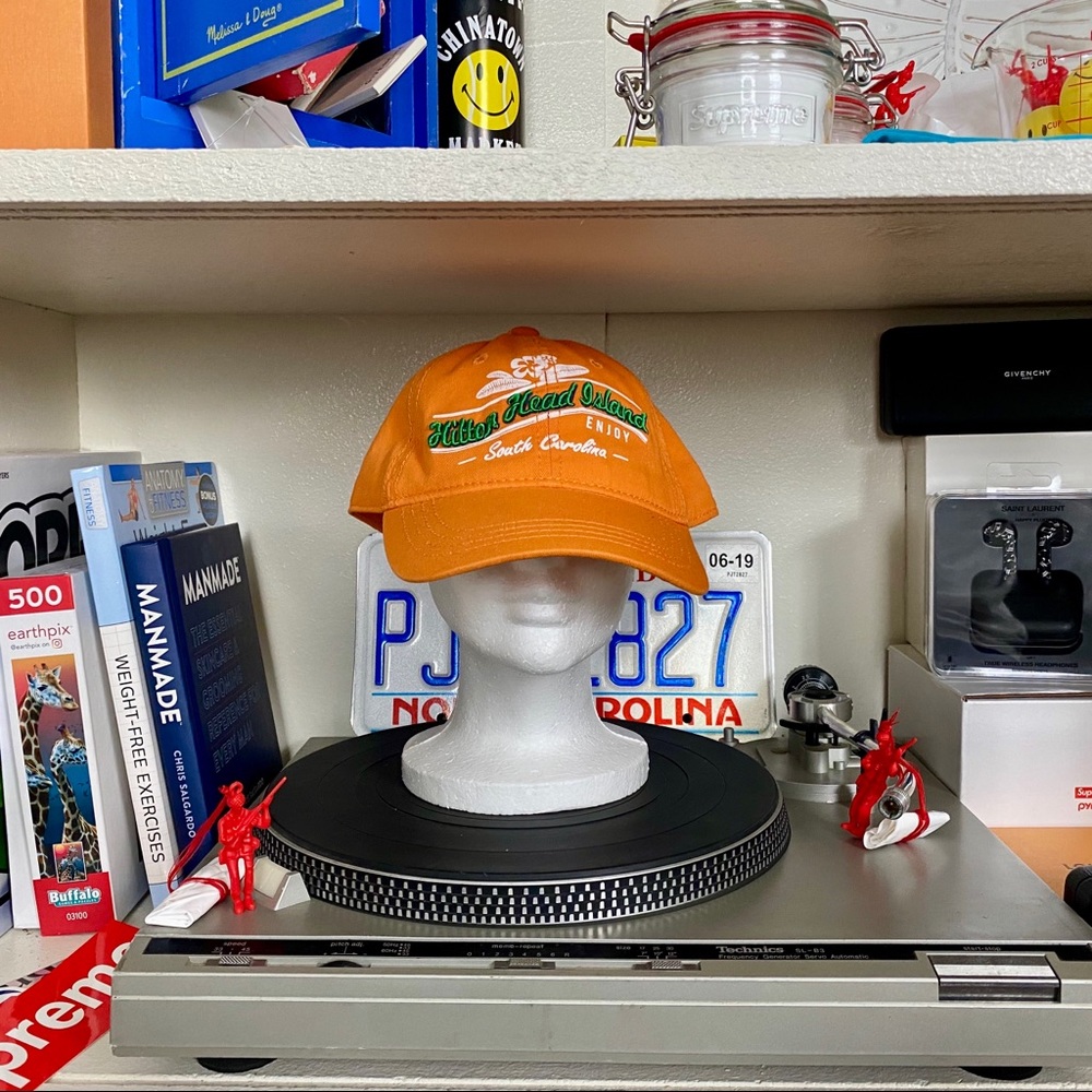 DAD HAT HILTON HEAD ISLAND ORANGE OS